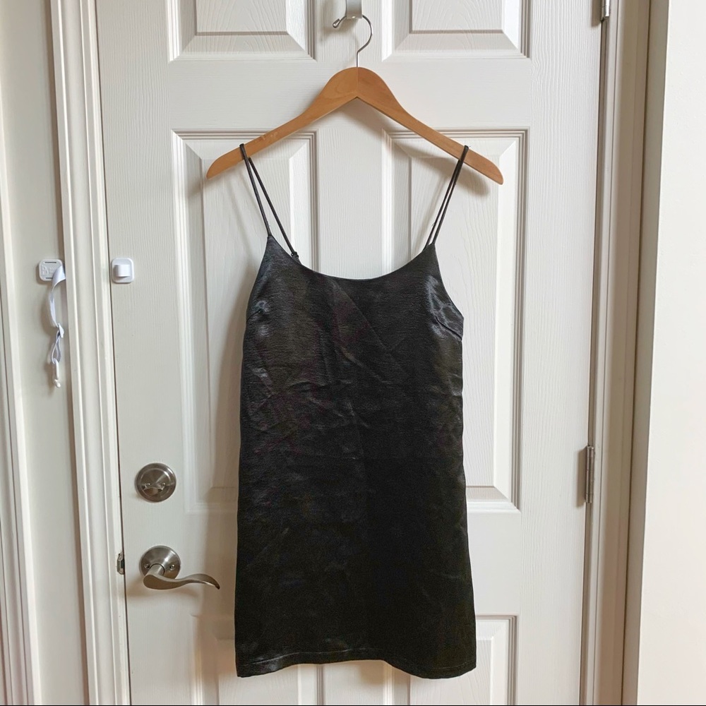 ⏳Silence & Noise black mini slip dress, size XS